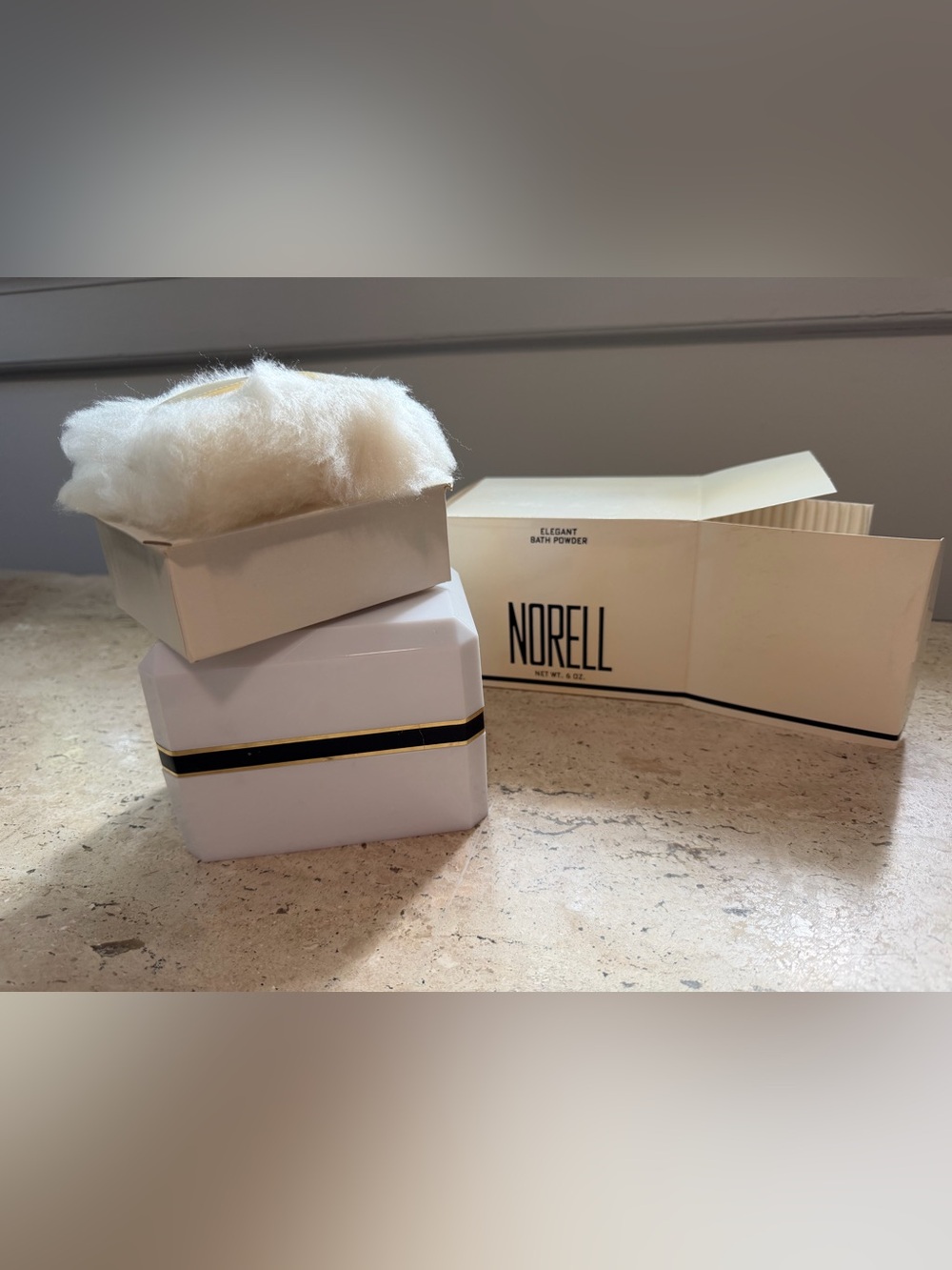 Norell Vintage Old Stock Elegant Bath Powder Set 1960s-1970’s New